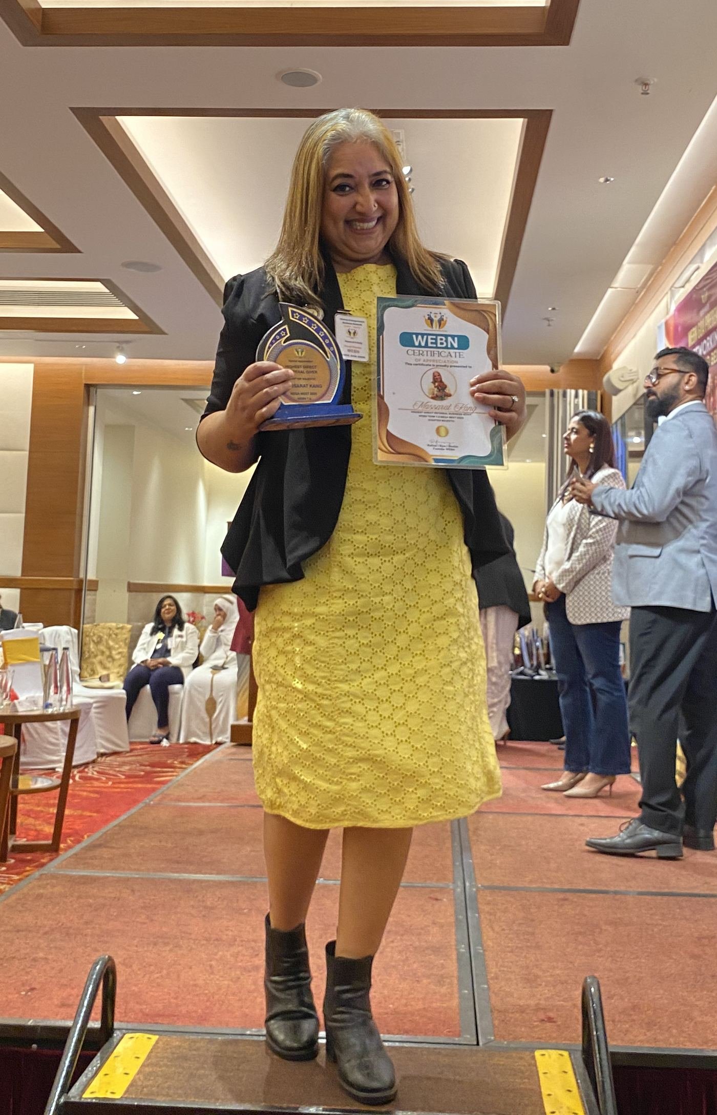 Massarat Kaur Kang, Receiving an award