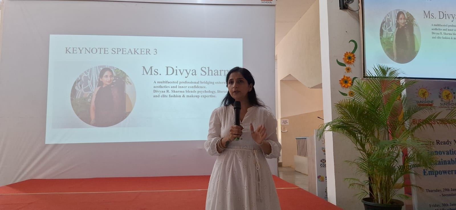 Divyaa R Sharma, Keynote speaker